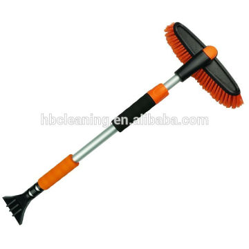 revolving sno broom with telescopic handle